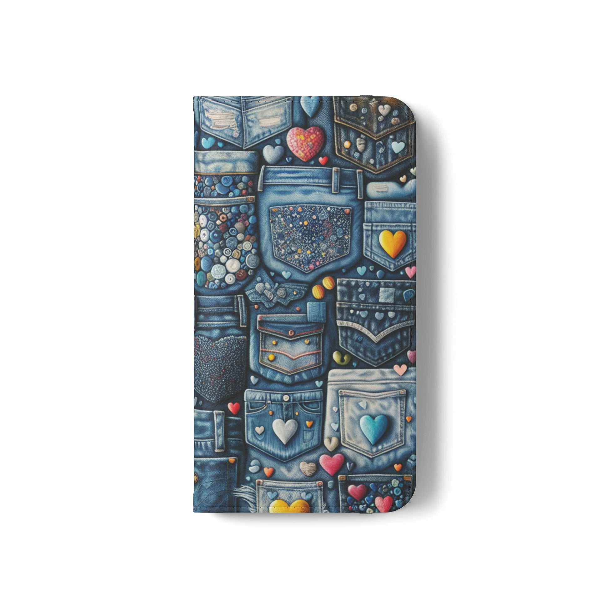 IPhone - Flip Case - BLUE JEANS - Vivienne Grace