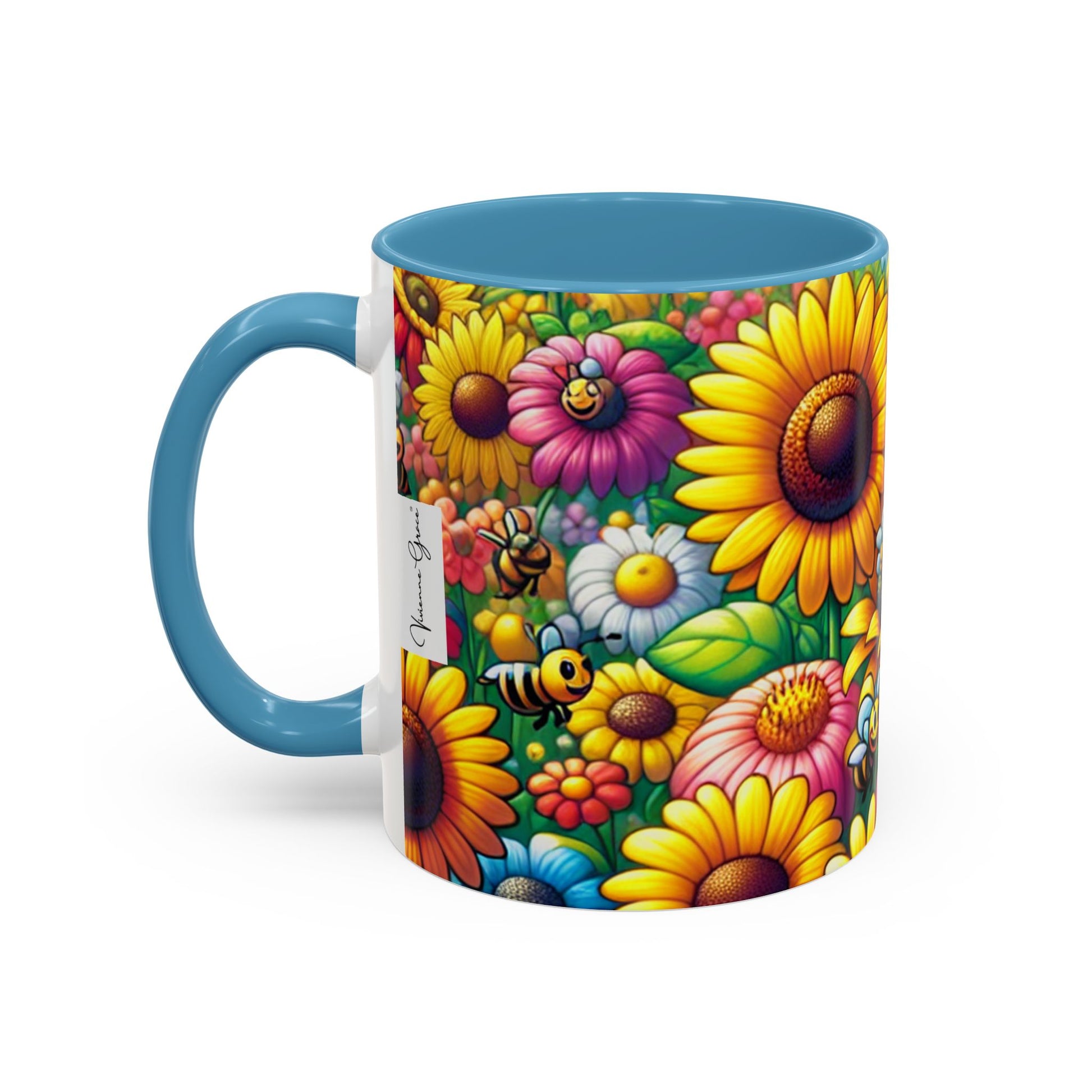 Coffee Mug - SUNFLOWERS/BEES - Vivienne Grace