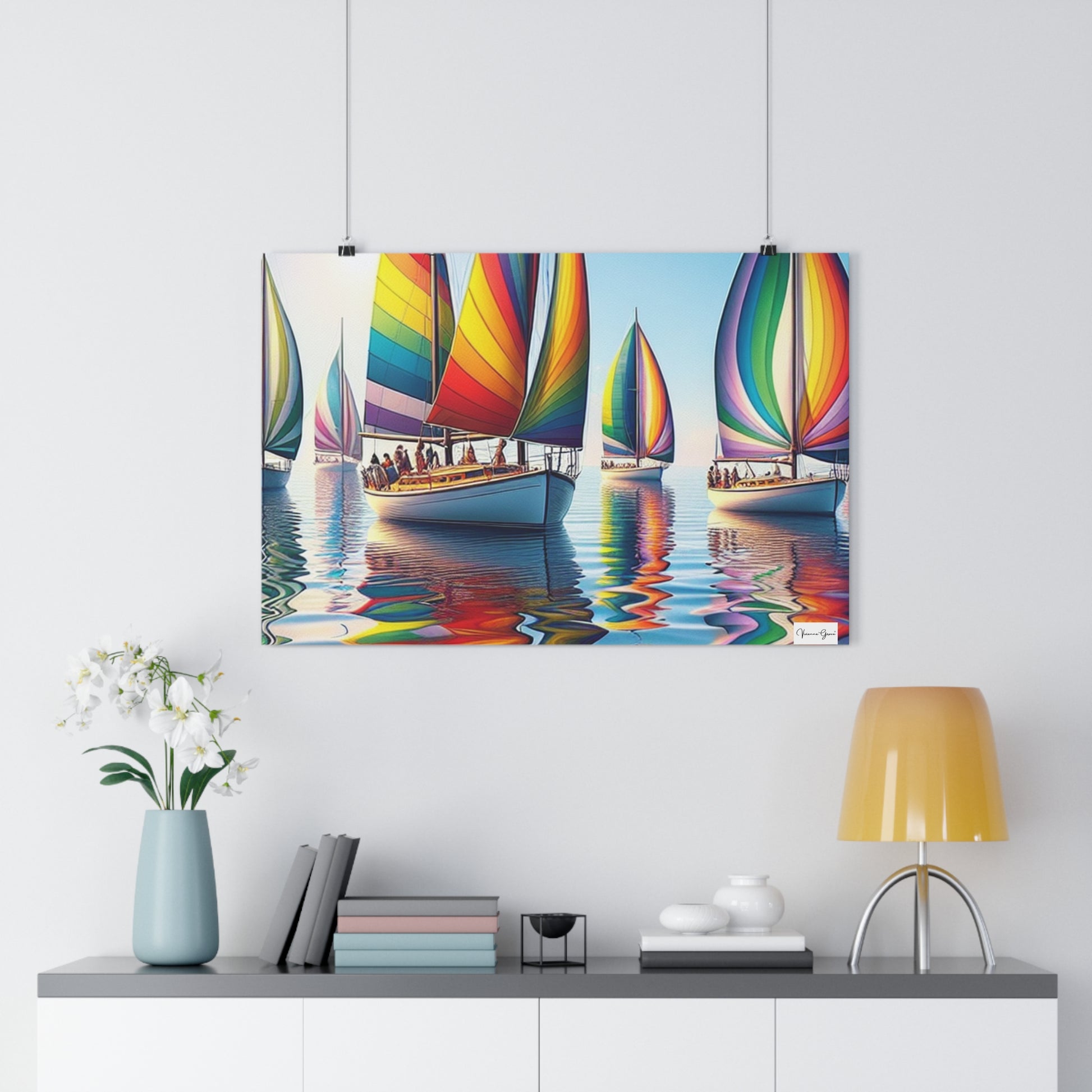 Giclée Art Print - SAILBOATS - Vivienne Grace