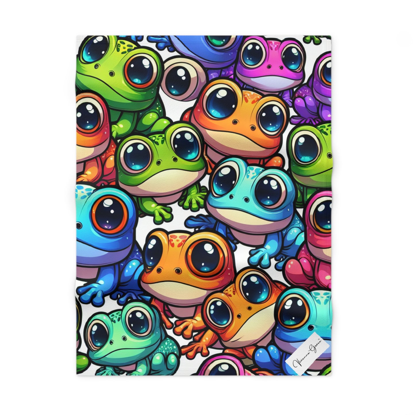 Soft Fleece Baby Blanket - FUN FROGS