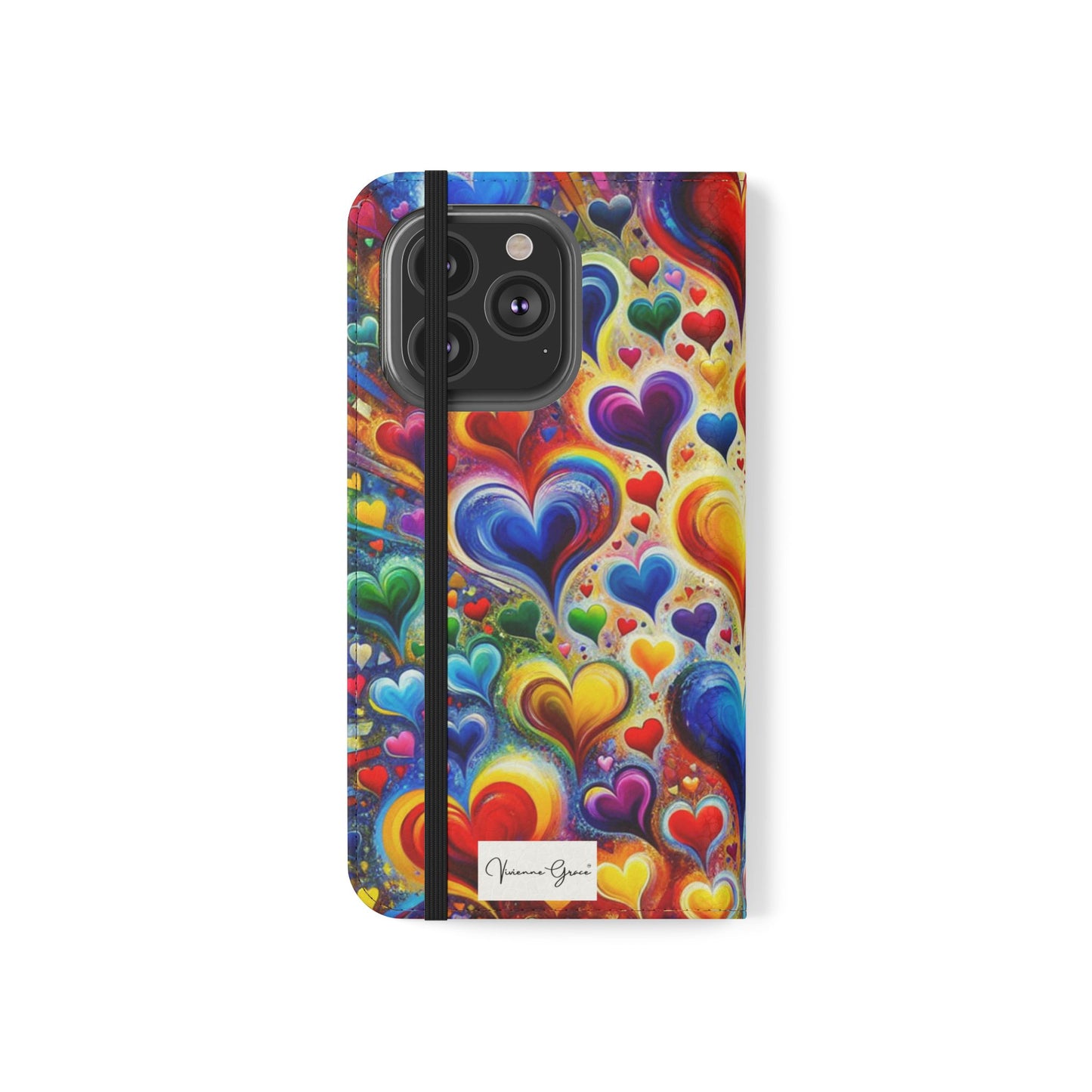 IPhone - Flip Case - BRIGHT HEARTS - Vivienne Grace