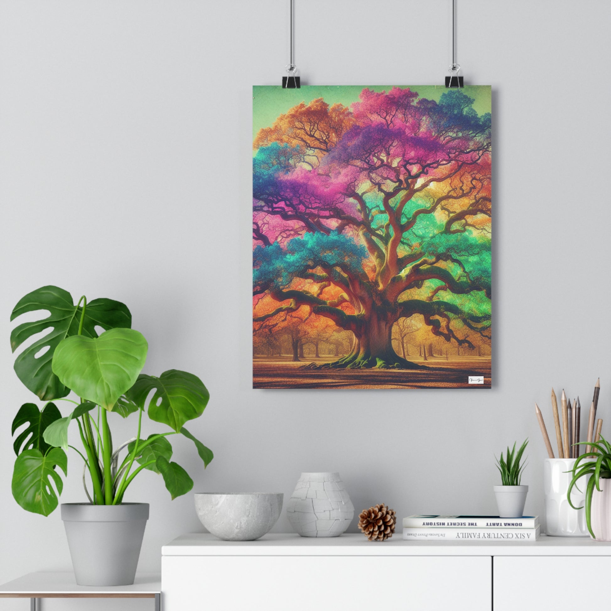 Giclée Art Print - Colorful Oak - Vivienne Grace