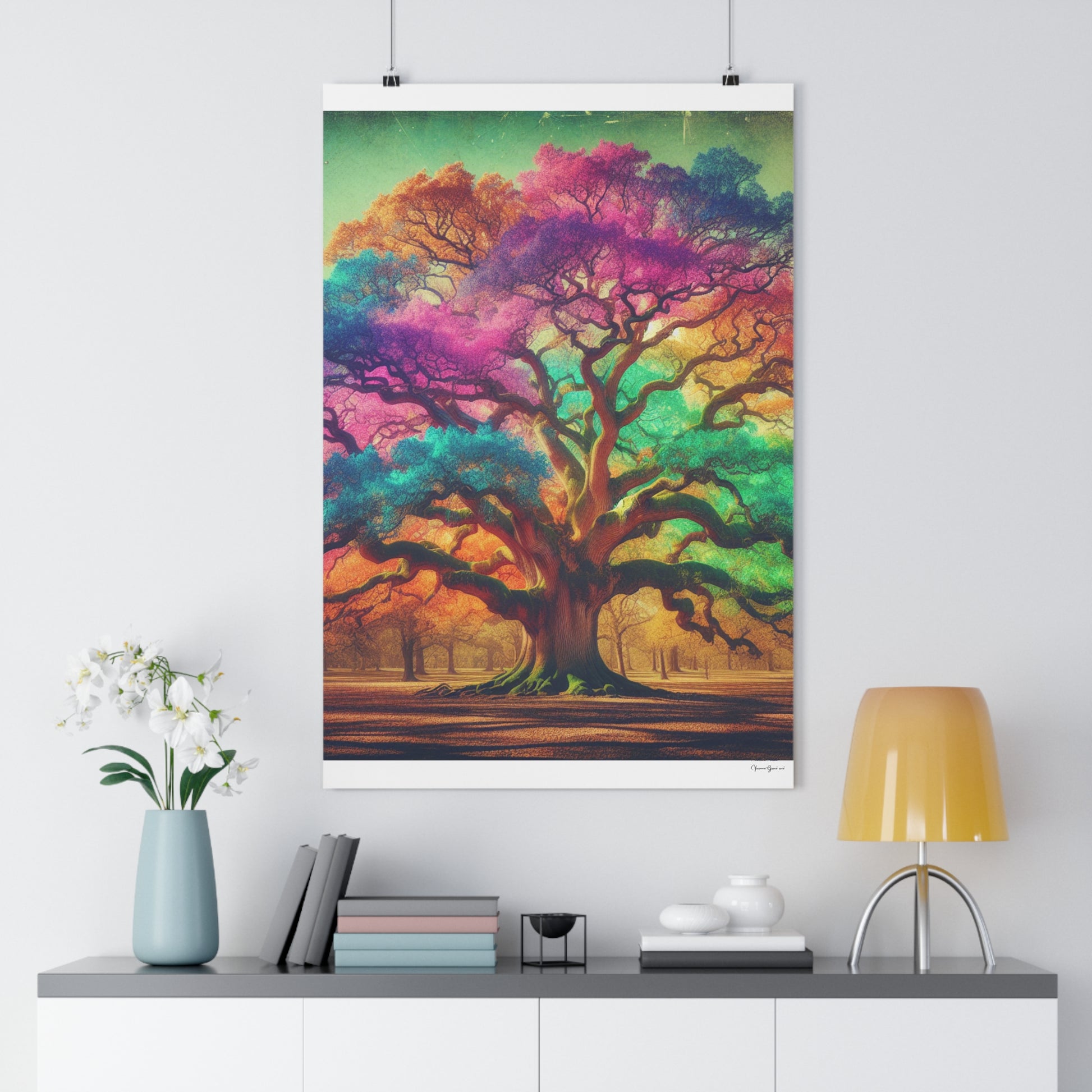Giclée Art Print - Colorful Oak - Vivienne Grace