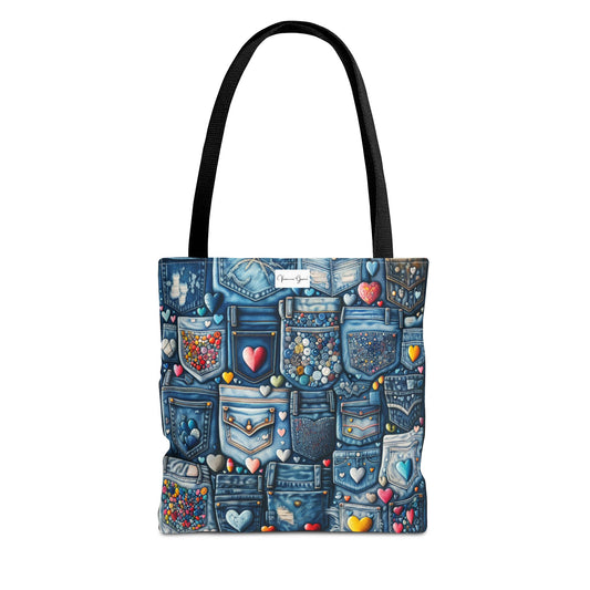 Tote Bag - BLUE JEANS - Vivienne Grace