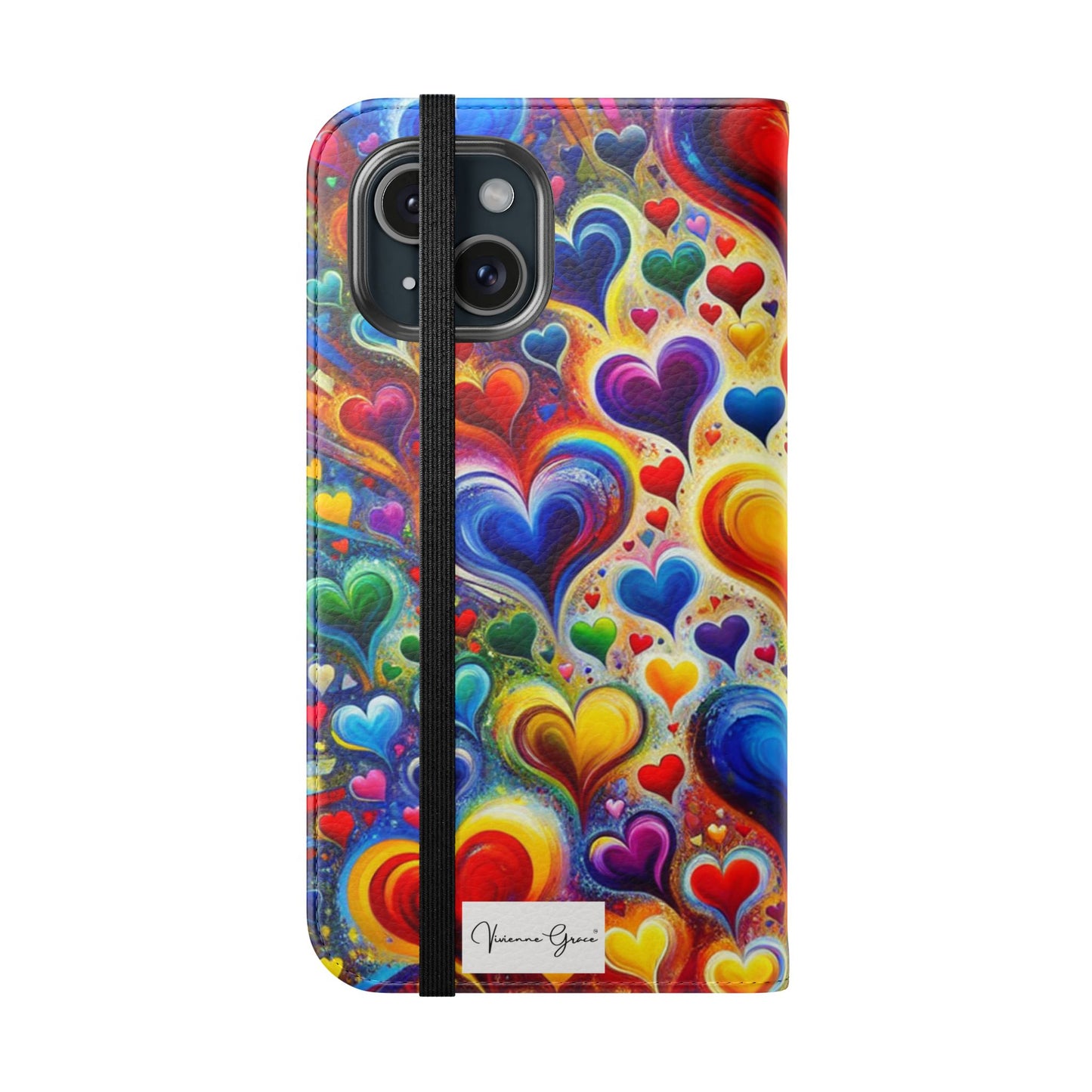 IPhone - Flip Case - BRIGHT HEARTS - Vivienne Grace
