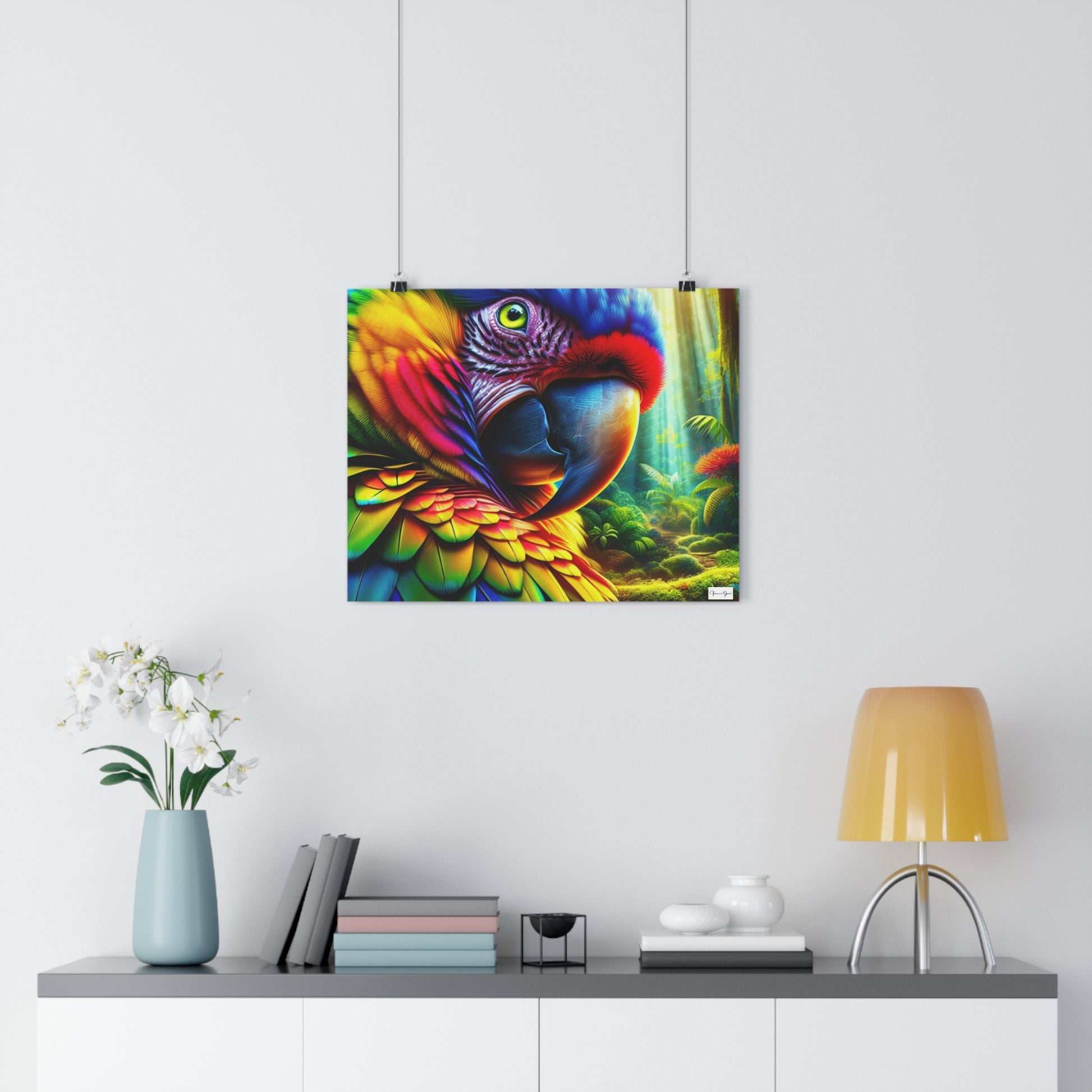 Giclée Art Print - BRIGHT PARROT - Vivienne Grace