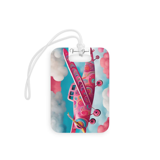 Luggage Tag -  GROOVY PLANE - Vivienne Grace