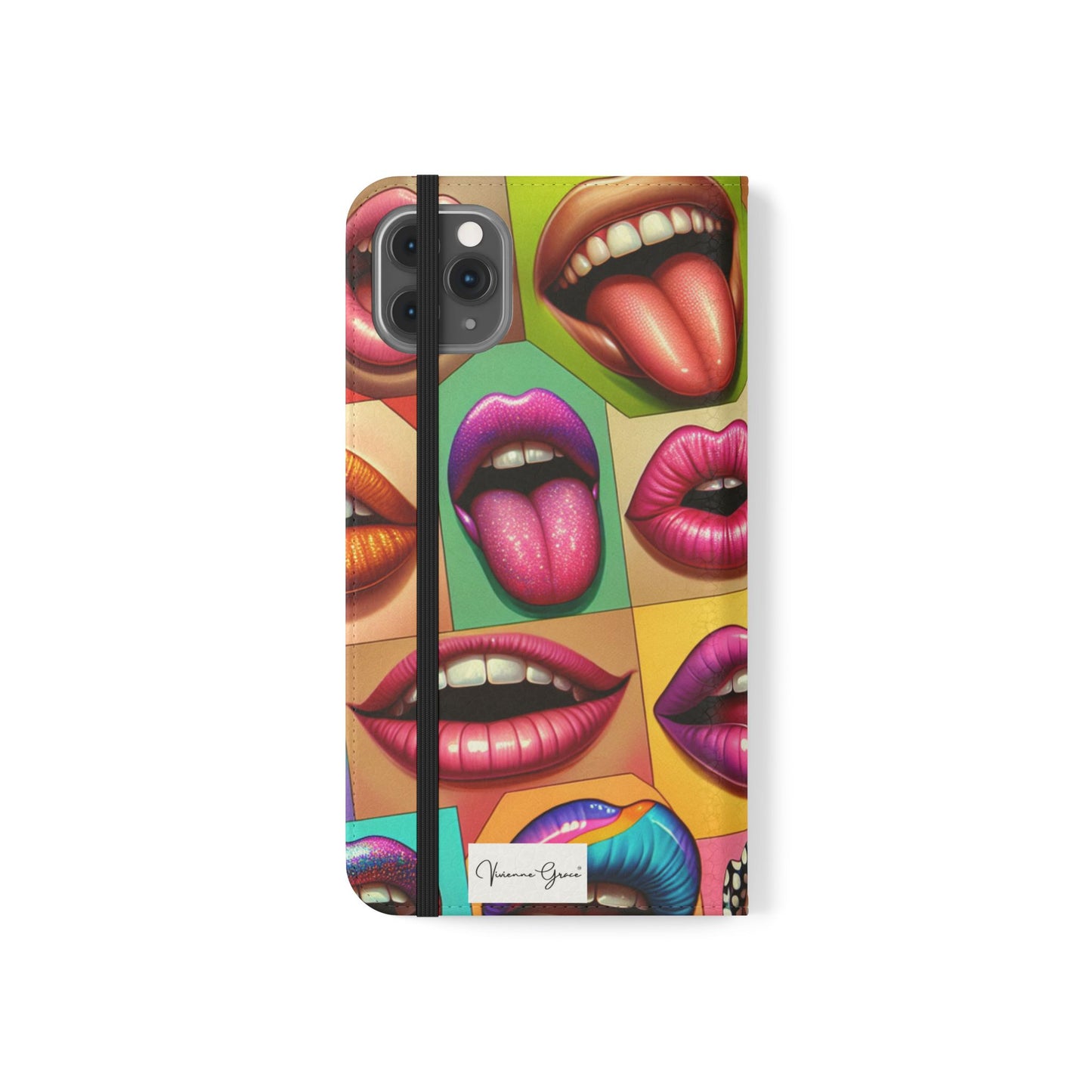IPhone - Flip Case - LIPS - Vivienne Grace