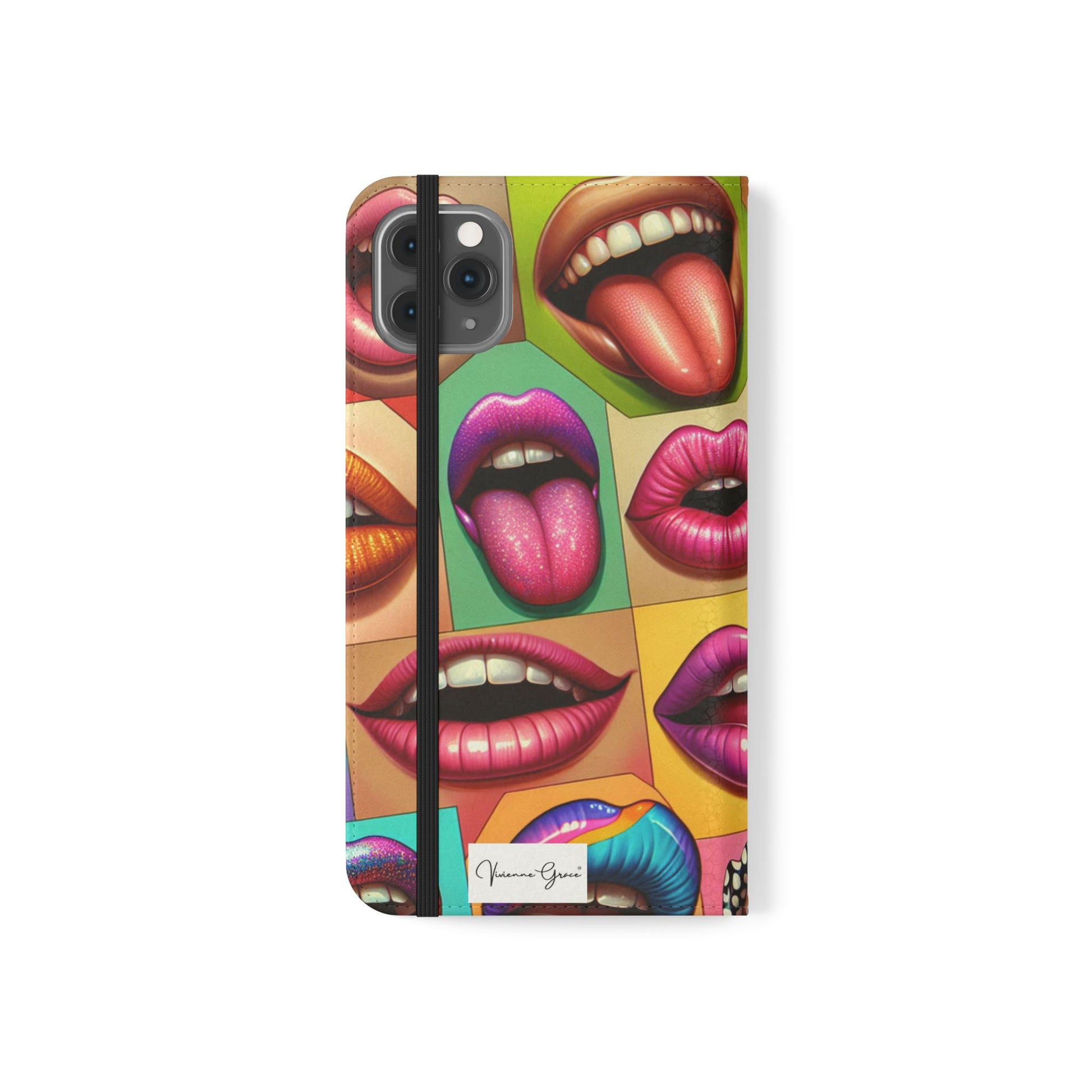 IPhone - Flip Case - LIPS - Vivienne Grace