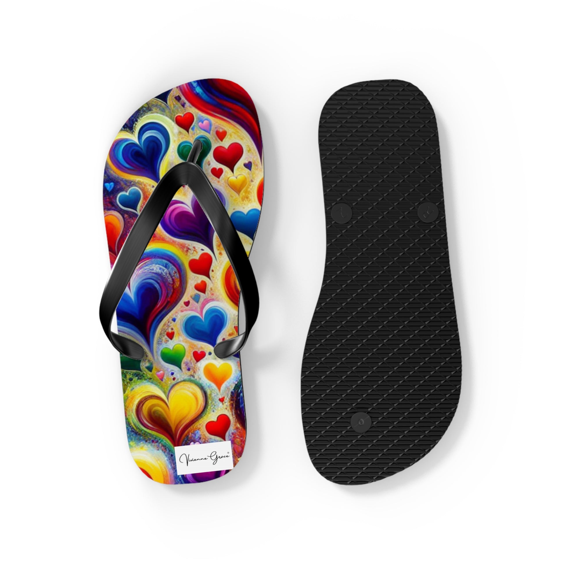 Flip Flops - BIG HEARTS - Vivienne Grace