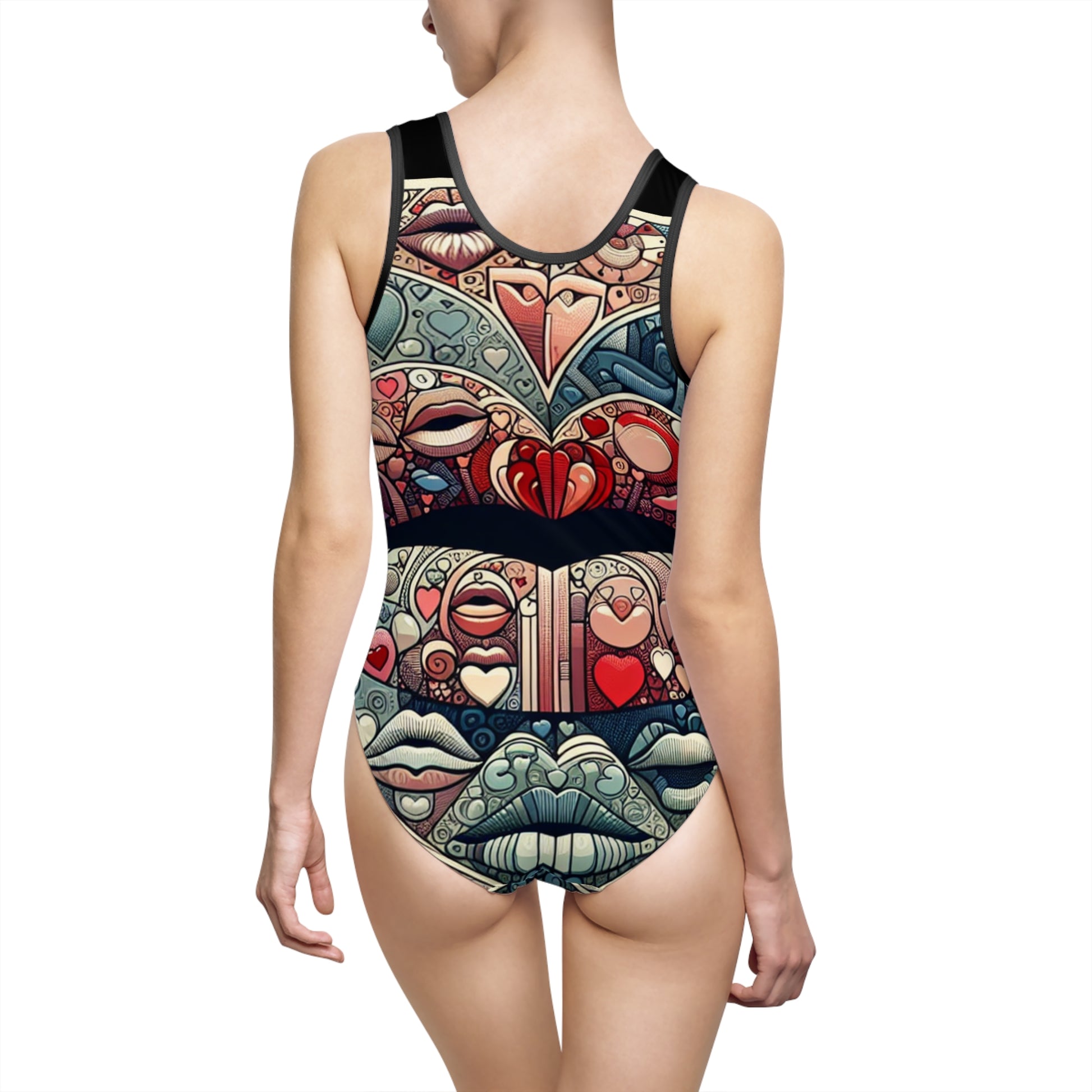 Swimsuit - Blue Lips - Vivienne Grace