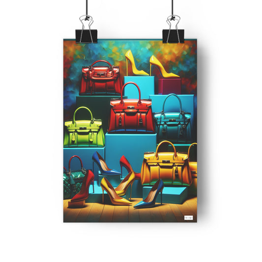 Giclée Art Print - Handbags/Stilettos - Vivienne Grace