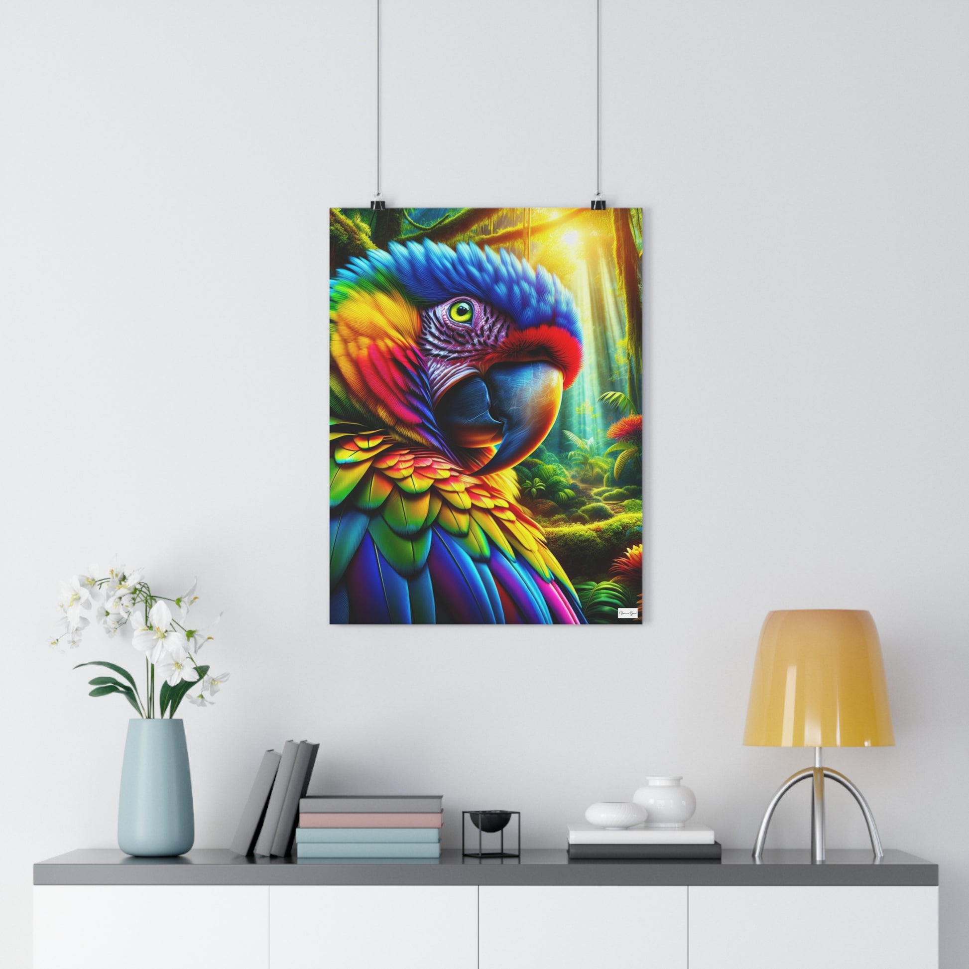 Giclée Art Print - BRIGHT PARROT - Vivienne Grace