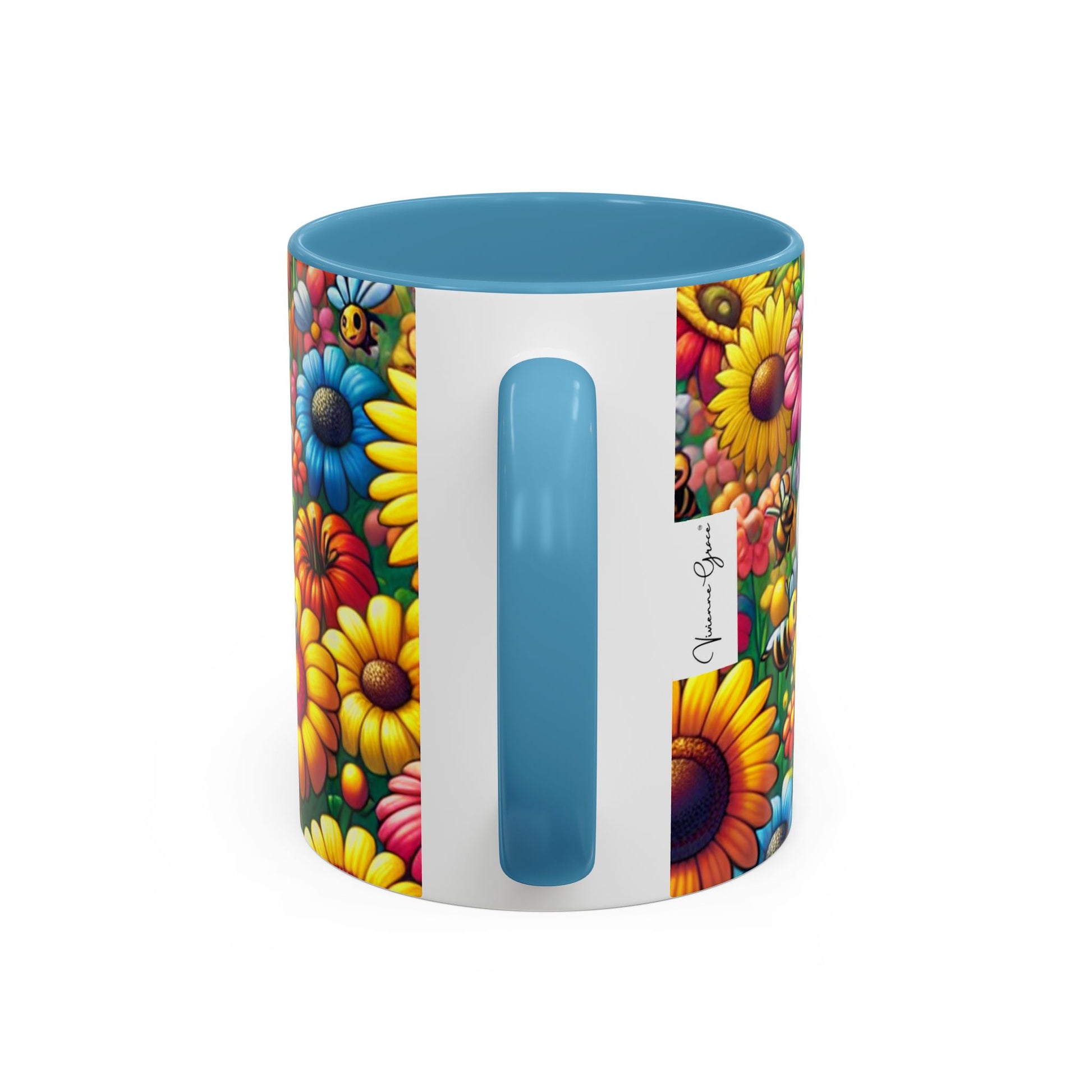 Coffee Mug - SUNFLOWERS/BEES - Vivienne Grace
