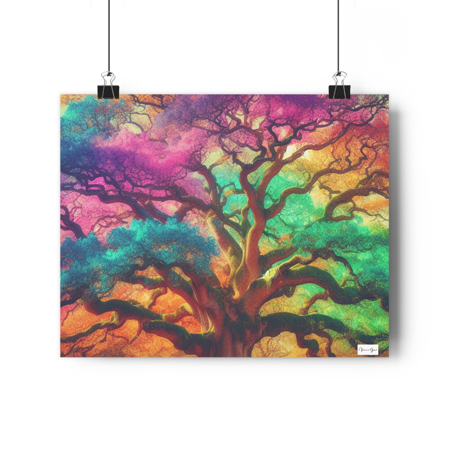 Giclée Art Print - Colorful Oak - Vivienne Grace