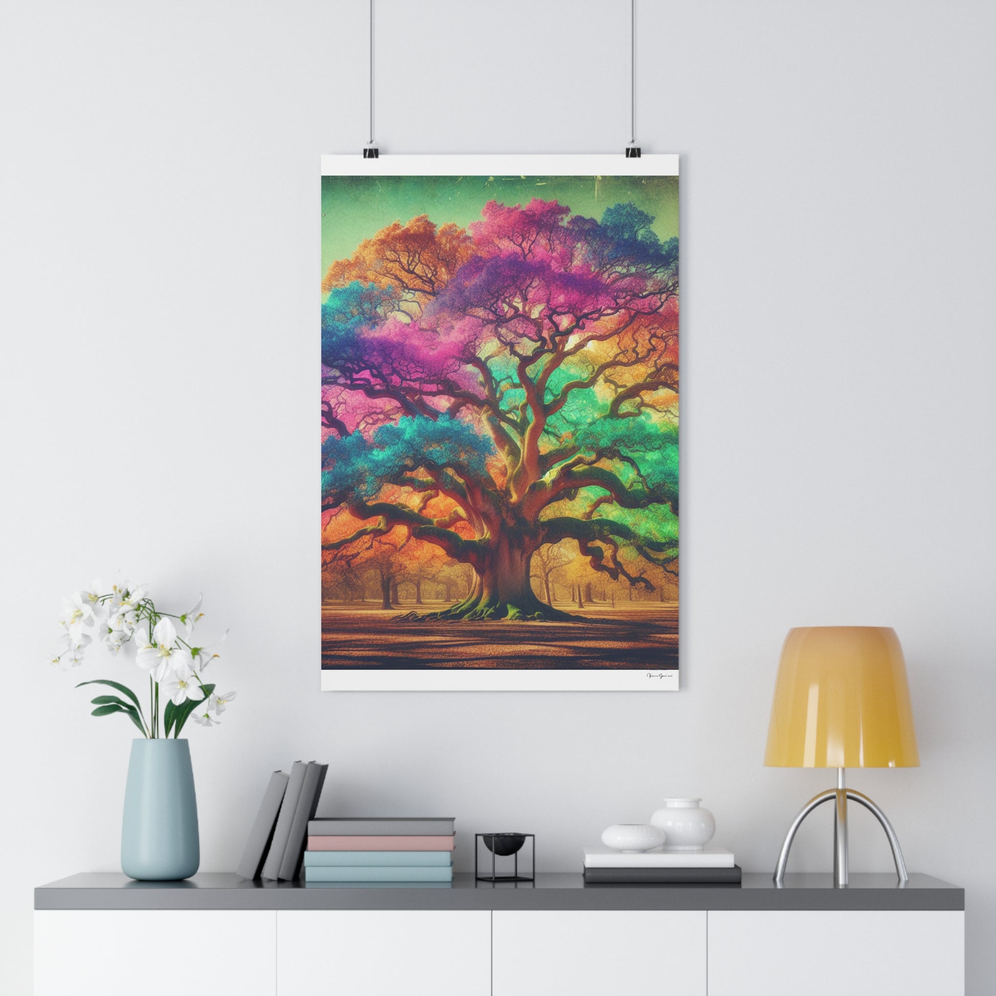 Giclée Art Print - Colorful Oak - Vivienne Grace