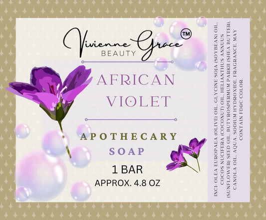 African Violet Apothecary Soap - Vivienne Grace