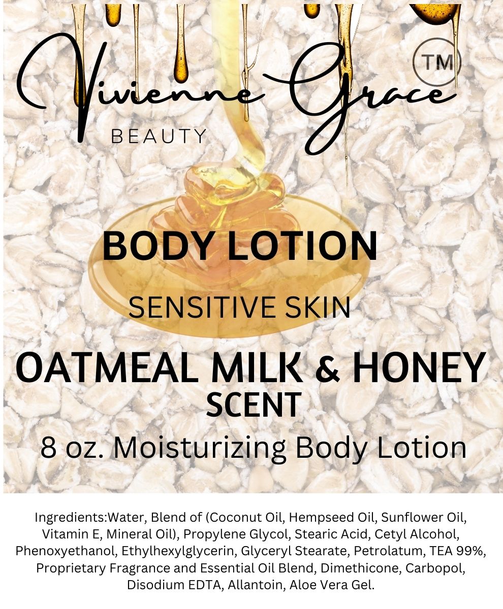 Moisturizing Body Lotion - OATMEAL MILK & HONEY - Vivienne Grace
